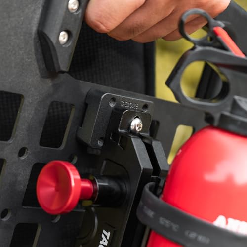 Mounting Bracket Base for MOLLE Panel, MOLLE Adapter Accessories Mount for Fire Extinguisher Mount Gun Rack Gas Can Holder, 2-Pack