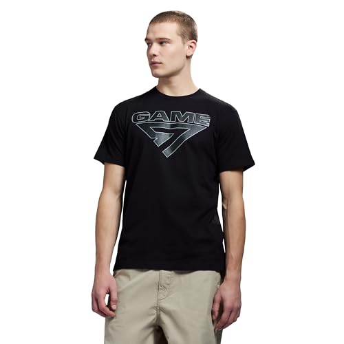 Short Sleeve Graphic Logo T-Shirt - Win Or Go Home, Medium, Black