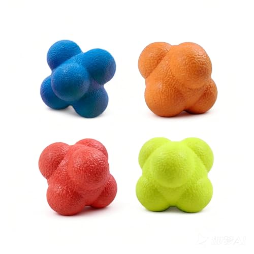 Reaction Balls 4 Pack - 2.8 Inch Agility Training Equipment