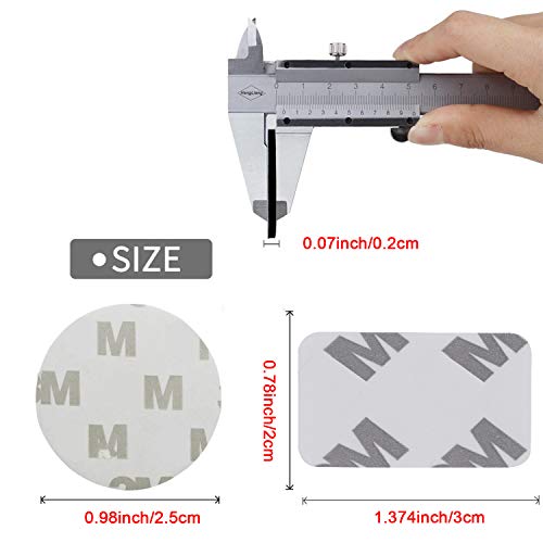 100 PCS Adhesive Replacement Kit Double-Sided Foam Tape High Bond Dots Conformable Acrylic Glue Strong Pad Mounting Tape Adhesion for Wall Surface Balloon Leather Rubber Mirror Face, White