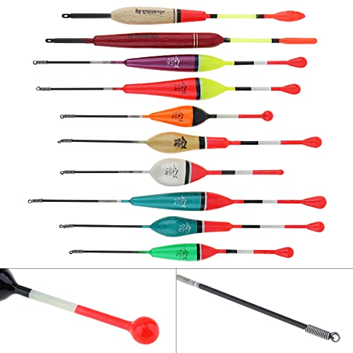 Sensitive Fishing Float Bobbers - Durable Wood Slip Spring for Trout