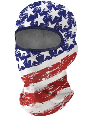 Balaclava Ski Mask - Summer UV Protection & Cooling - US Flag 1