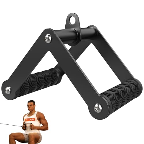 Double D Row Handle Cable Attachment for Strength Training