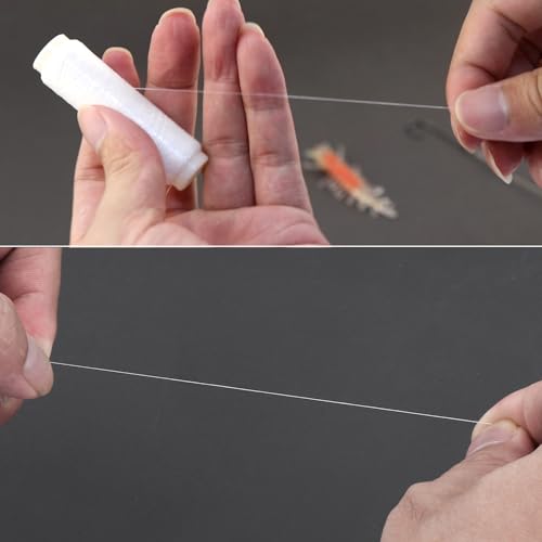 Invisible Fishing Line - 2Pcs 0.2mm 656ft Elastic Bait Thread