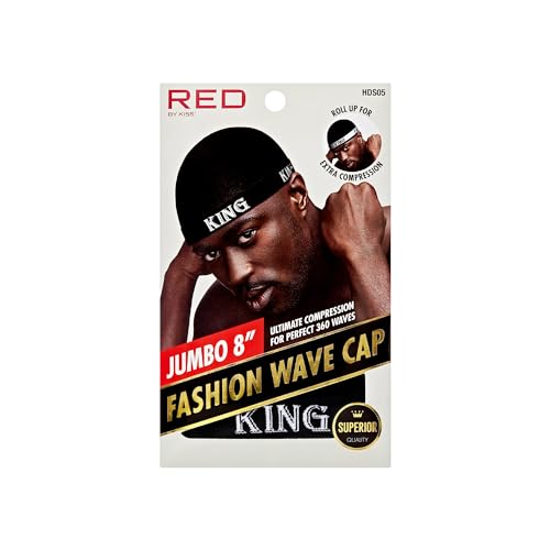 Fashion Wave Cap - Jumbo Size, Ultra-Stretch Fit, All Day Hair Compression