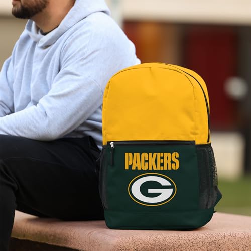 NFL Green Bay Packers Team Color Block Backpack - One Size