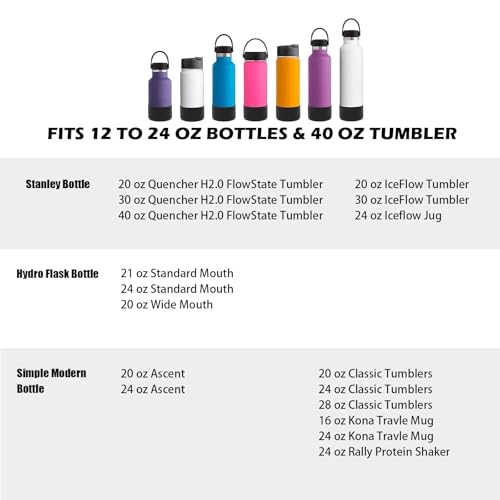 5Pcs Silicone Bottle Boot, Bottom Protector Compatible with