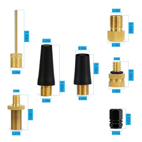 14-Piece Air Pump Adapter Kit for Bike Tires, Sports Balls, and Inflatables