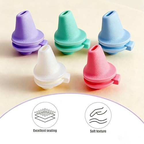 5 Pack Bite Valve Replacement for Ello Cooper Water Bottles - Silicone Spouts