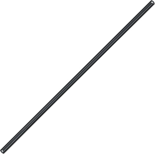 Sibosen 72 inch Ceiling Fan Downrod, 6FT Black Downrod for Ceiling Fans, 1 inch Outside Diameter, Ceiling Fan Extension Downrods(Black, Not Threaded)