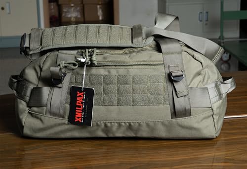 XMILPAX Olive Drab Tactical Duffle Bag 35L MOLLE Gear Travel Bag for Hunting & Camping