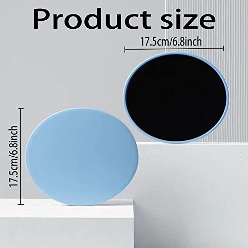 Dual Sided Gliding Discs - Core Fitness Trainer - Blue