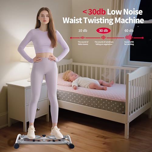 Waist Twister Exercise Machine - Metal Dual-Pedal Design