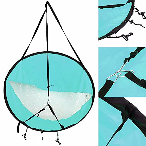 Durable Kayak Wind Sail with Clear Window - Blue