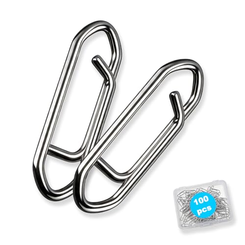 100pcs Stainless Steel Fishing Speed Clips - Quick Change Clips