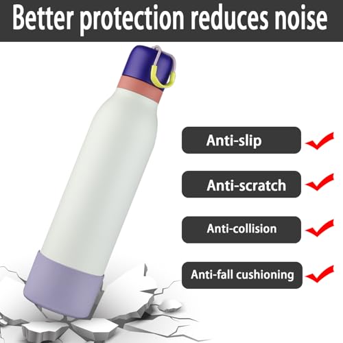 Silicone Boot Sleeve for Owala FreeSip Twist Water Bottle - Purple