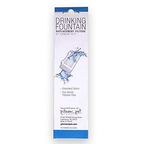 Pioneer Pet T-Shaped Suction Cup Water Filter – 3 Pack - Fits Mini