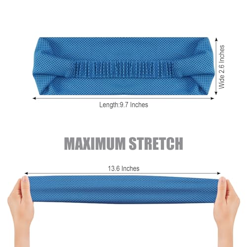 Cooling Headbands for Men & Women - 4 Pack Sweatband Set