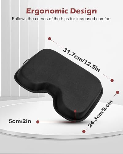 Memory Foam Rowing Machine Seat Cushion for Comfort & Support