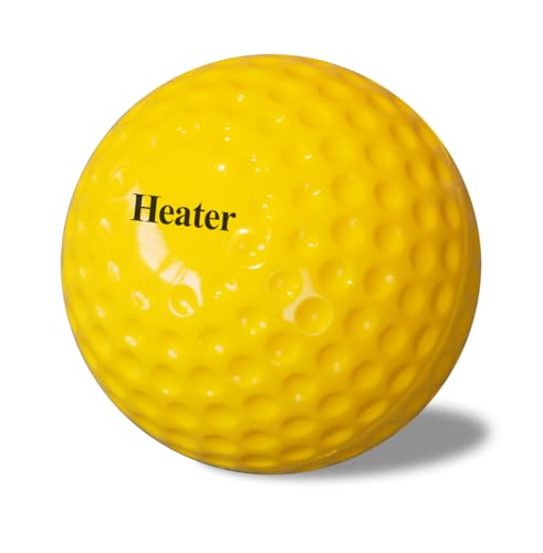 Yellow Dimpled Baseballs - 1 Dozen Polyurethane for Pitching Machines