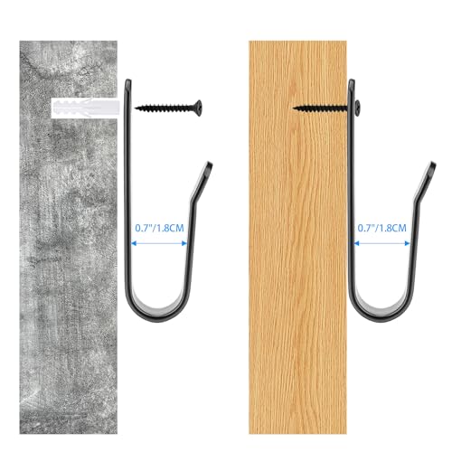 Horizontal Snowboard Wall Mount Hanger - 4 Pack Display Rack