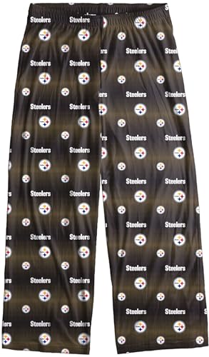 Pittsburgh Steelers Men's Pajama Pants - Multi Color Scatter Pattern