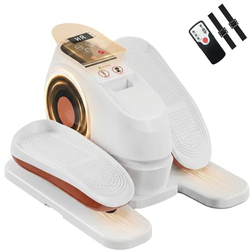 16-Speed Electric Under Desk Elliptical Machine - White