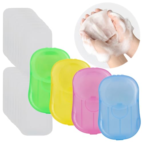 400 Sheets Portable Soap Paper for Travel - Multicolor