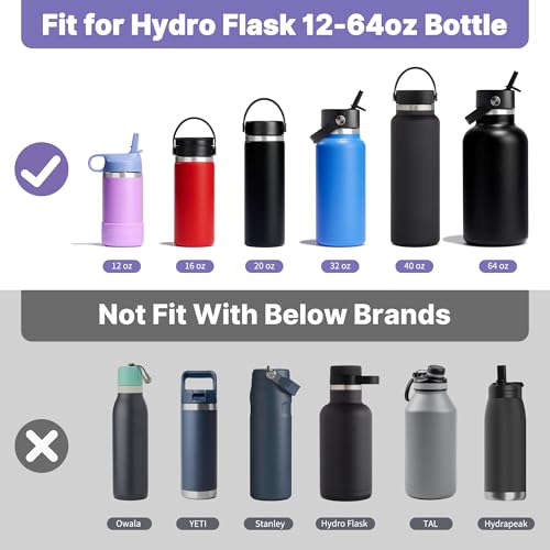 Diumepo BPA-Free Replacement Straw Cap for Hydro Flask Water Bottles