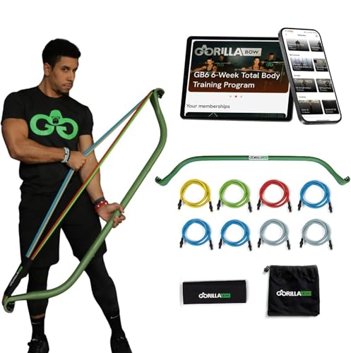 Gorilla Bow Original Portable Home Gym - 330 lbs Resistance, Green