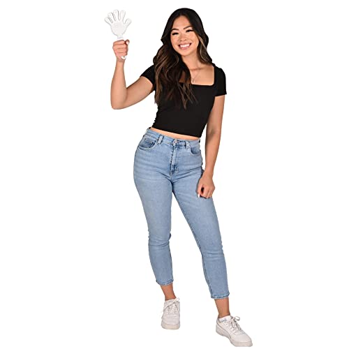 Extra Large White Hand Clappers - 2 Count Noise Makers for Events
