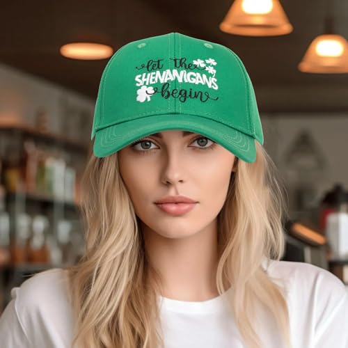 St. Patrick's Day Baseball Cap - Lucky Four Leaf Clover Trucker Hat