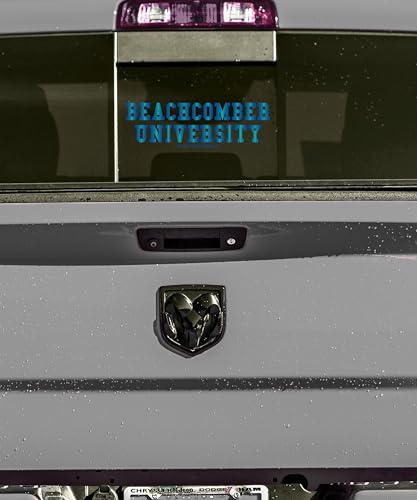 Beachcomber University Logo Stickers - Classic Rectangular