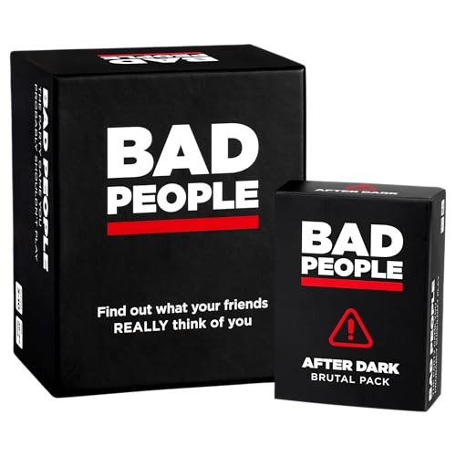 Hilarious Party Game for Adults – BAD PEOPLE Card Game Set