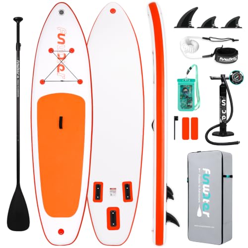 Inflatable Stand Up Paddle Board - 10'6'' Sunset Orange with Accessories