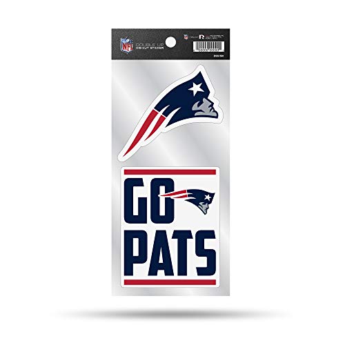 New England Patriots Die Cut Decal Sticker Set - 2 Pack