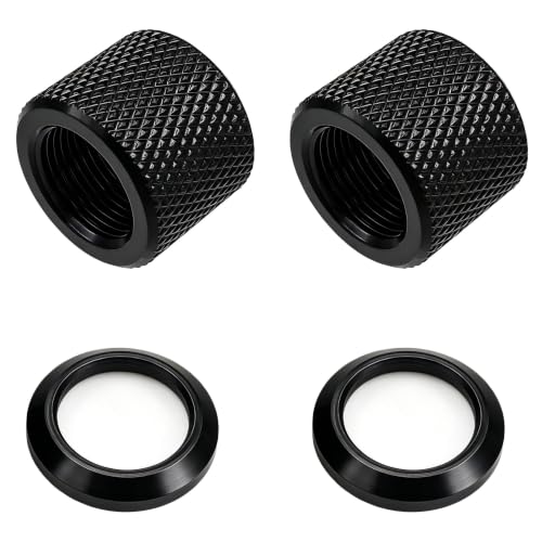 1/2-28 Thread Protector for .22LR .223 & 5.56 - 2 Pack with Crush Washer