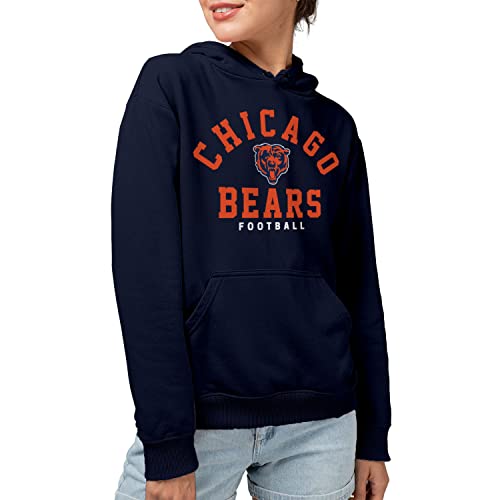 Chicago Bears Hoodie - Unisex Adult Pullover Sweatshirt - XX-Large Blue