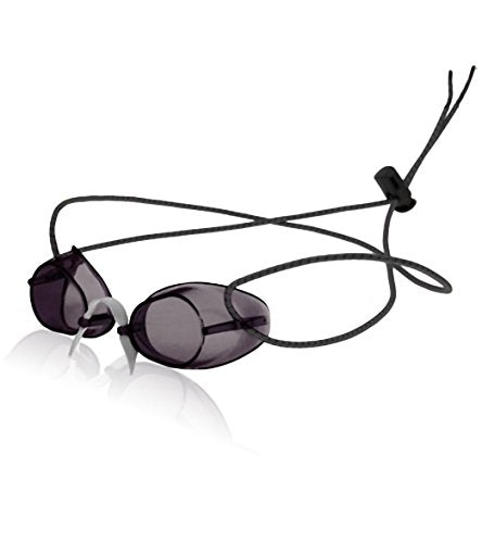 Sporti Unisex Swedish Anti-Fog Swim Goggles with Bungee Strap & Smoke Lens