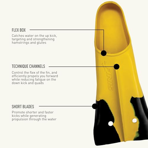 FINIS Z2 Gold Swim Fins for Men and Women, Natural Rubber, Size 8.5-10 / 9.5-11