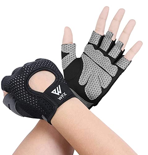 Breathable Weight Lifting Gloves with Wrist Support - Medium / Black