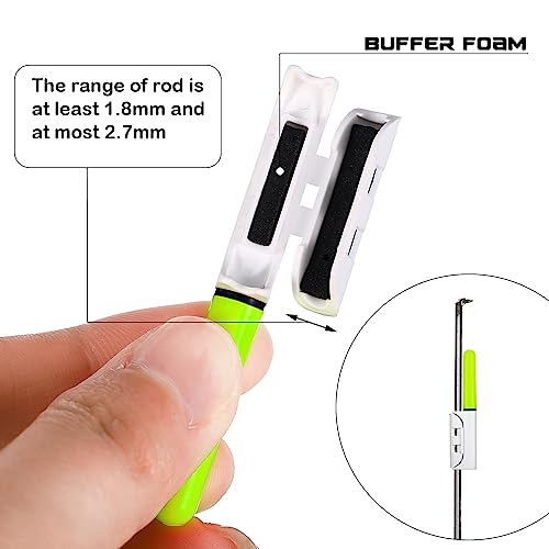 Retisee 9 Pcs Green 2.5 Inch Fishing Glow Sticks for Night Fishing