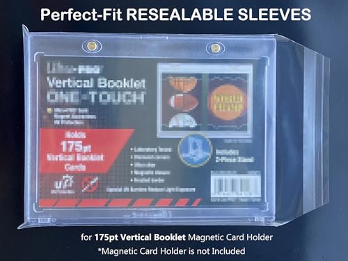 Resealable Team Bags - 50 Count for 175PT Vertical Booklet Cards