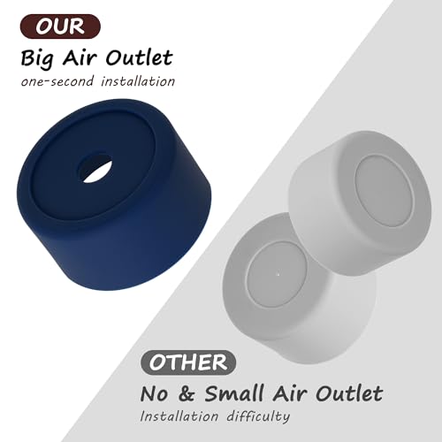 Silicone Boot Protector Sleeve for Owala 30oz & 40oz Bottles - Grey Blue