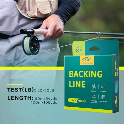 Braided Fly Fishing Backing Line - Green, 30LB, 100m