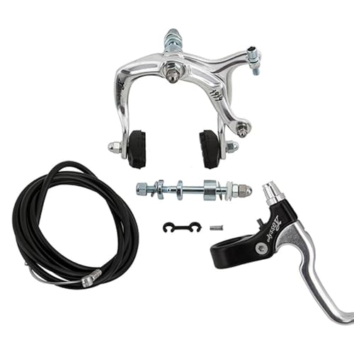 Sidepull Caliper Brake Set with Lever & Cable - Silver