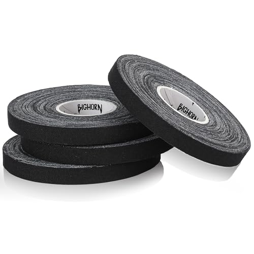 Premium Athletic Finger Tape - 0.3-Inch x 45-Feet, 4 Rolls, Black