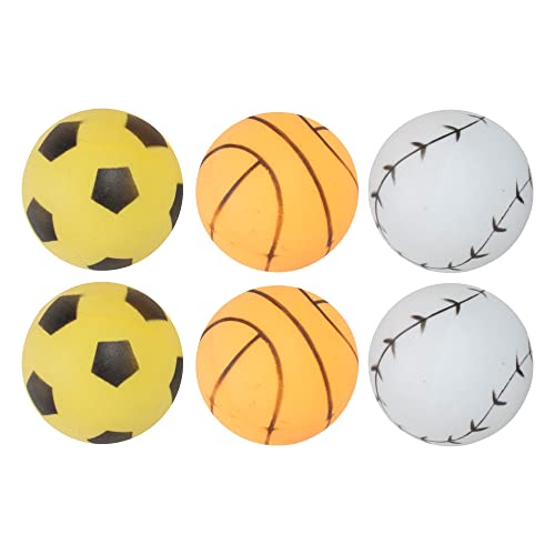 1-Star Table Tennis Balls - 6 Pack Sports Themed