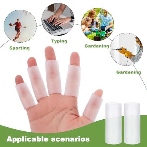 WY LIGHTING LEVEL 30Pcs Gel Finger Sleeve Protectors for Pain Relief & Callus Prevention