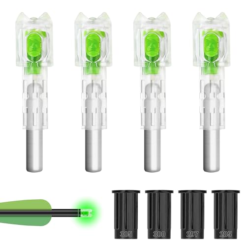 Lighted Arrow Nocks - 4PCS Universal Fit with LED Switch